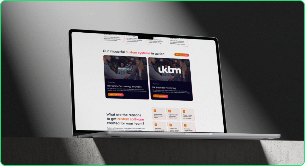 An example of our bespoke websites in stoke design for streamlined analytics