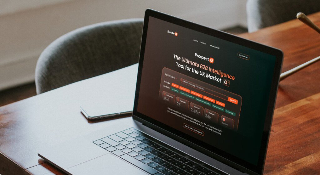 An example of our bespoke websites in stoke design for Bundle